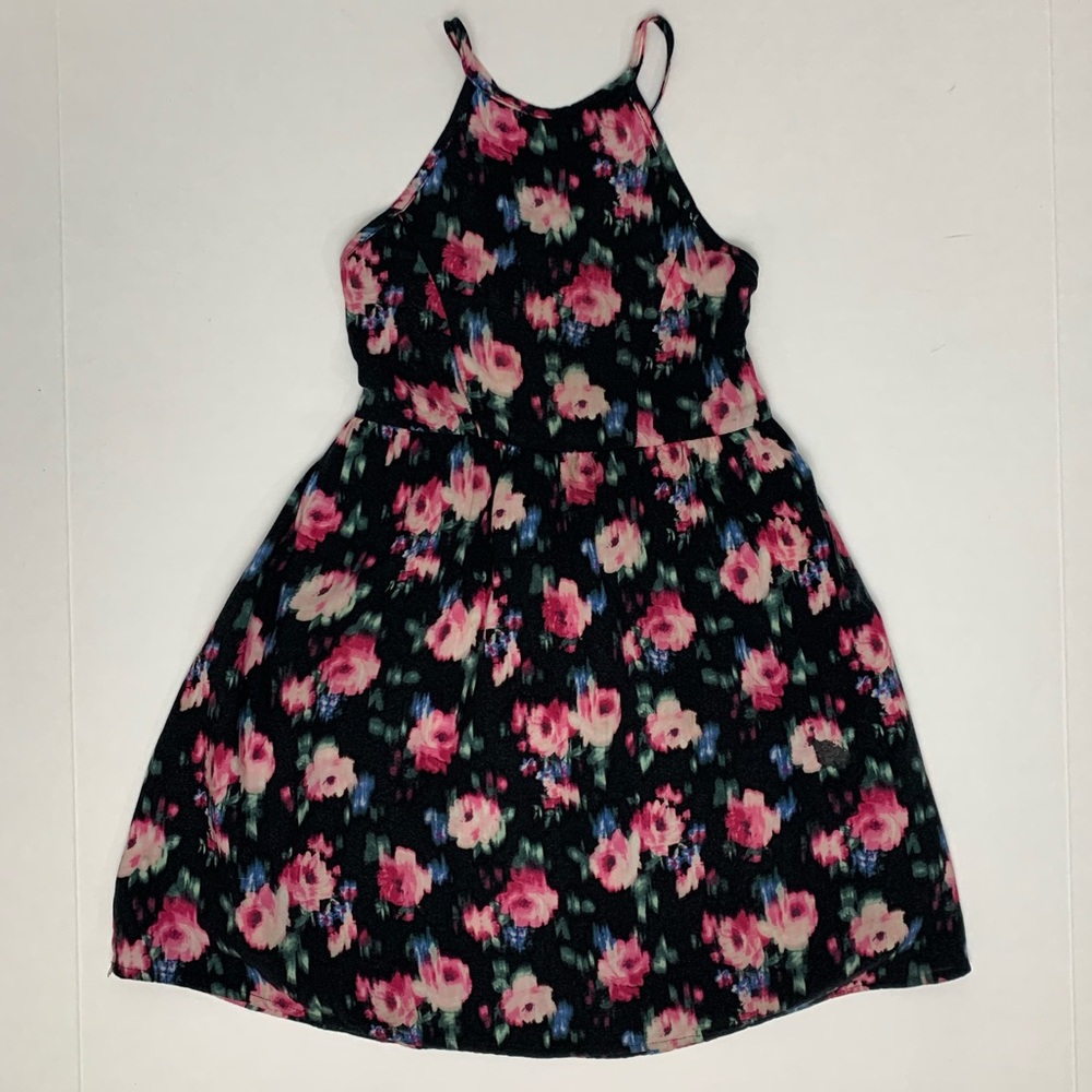 Abercrombie kids Floral Black Girls Dress